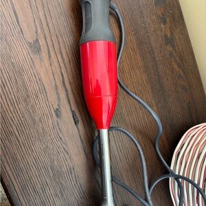 KitchenAid Red and Black Immersion Blender